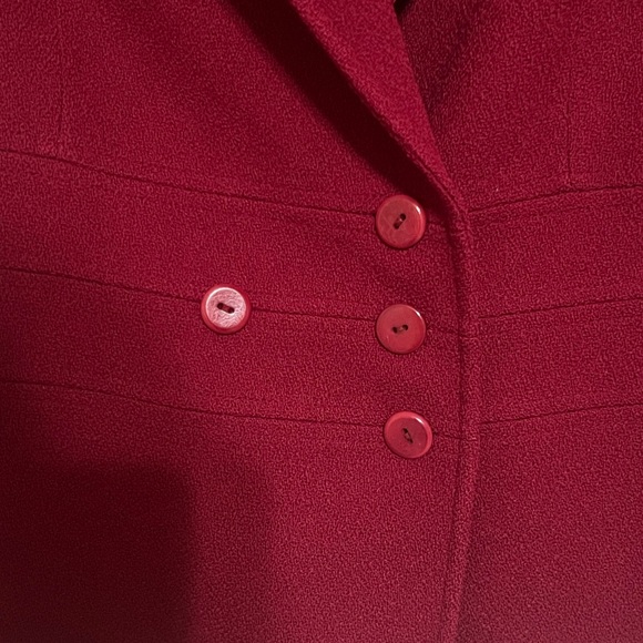 Tahari ASL Red Blazer - Picture 3 of 4